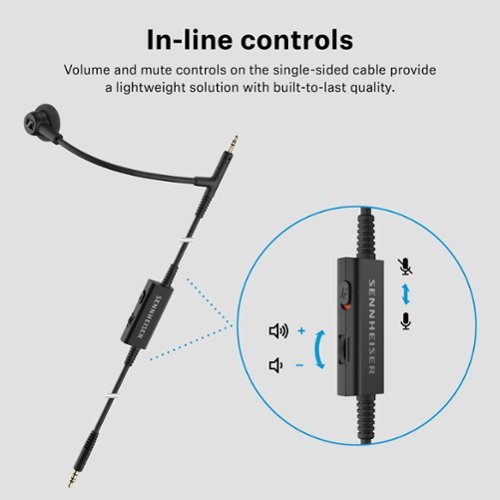 Sennheiser HD 500 BAM Add-on Boom Arm Microphone - Black HOW TO BUY