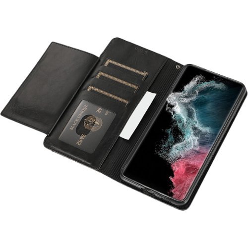 SaharaCase Folio Wallet Case for Samsung Galaxy S23 - Black WHERE TO BUY