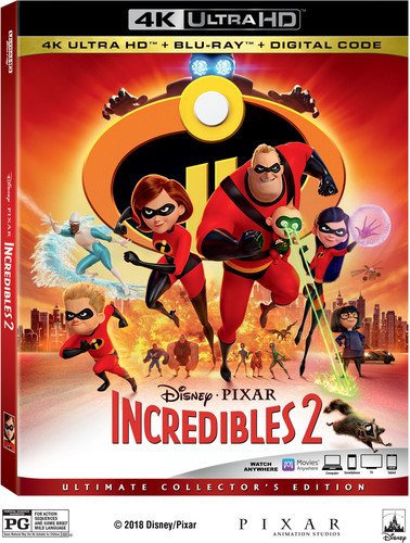  Incredibles 2 [Includes Digital Copy] [4K Ultra HD Blu-ray/Blu-ray] [2018]
