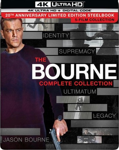  The Bourne Complete Collection (20th Anniversary Limited Edition Steelbook 4K Ultra HD + Digital) [UHD] [Blu-ray]