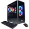 CyberPowerPC - Gamer Xtreme Gaming Desktop - Intel Core i7-11700F - 16GB Memory - NVIDIA GeForce RTX 3060 - 1TB HDD + 500GB SSD - Black-Angle_Standard