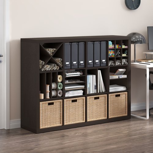 Furinno CUBICLE Cube Insert, H Shelf Cube Organizer Insert, 2 Tier