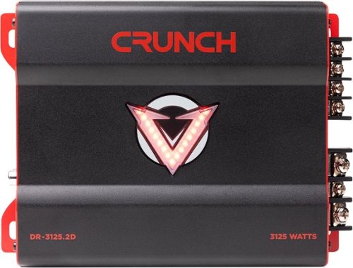 Crunch V-DRIVE PRO 3125W 2-Channel Car Audio Amplifier - Black GLOBAL SHIPPING