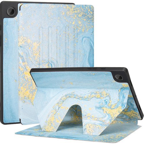 SaharaCase Multi-Angle Folio Case for Samsung Galaxy Tab A8 - Blue Marble WORLDWIDE DELIVERY