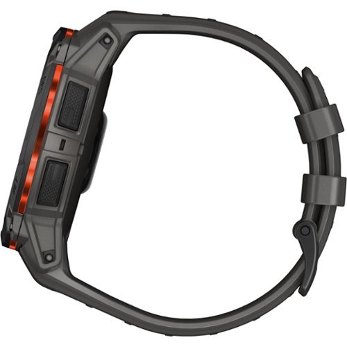 Garmin Instinct 3 Solar GPS Smartwatch 50 mm Fiber-reinforced Polymer - Black with Charcoal Band BUY IN MIDDLE EAST
