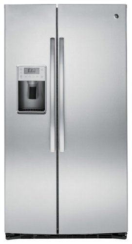  GE - Profile Series 25.4 Cu. Ft. Side-By-Side Refrigerator with Thru-the-Door Ice and Water