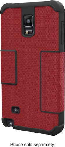  Urban Armor Gear - Folio Case for Samsung Galaxy Note 4 Cell Phones - Red/Black