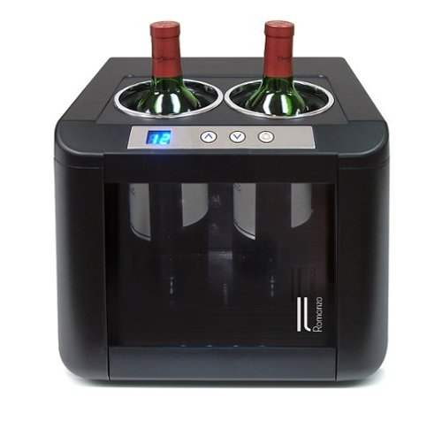 Vinotemp - 2-Bottle Thermoelectric Open Wine Cooler - Black