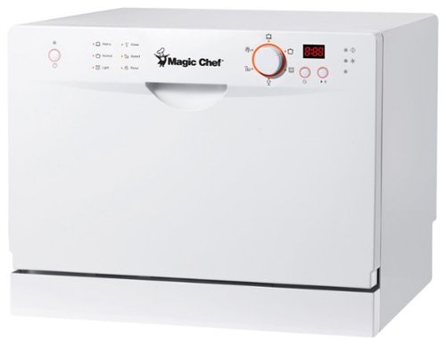  Magic Chef - 22&quot; Countertop Portable Dishwasher - White