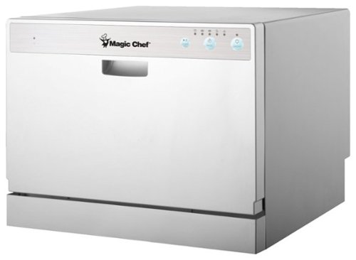 Magic Chef - 22" Countertop Dishwasher - White-Front_Standard 