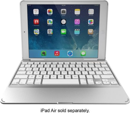  ZAGG - ZAGGfolio Bluetooth Keyboard Folio Case for Apple® iPad® Air 2 - White