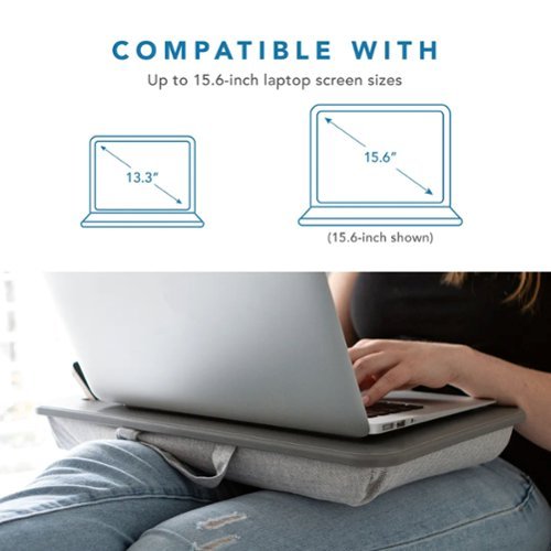 LapGear Sidekick Lap Desk for 15.6 Laptop - Gray Herringbone WORLDWIDE DELIVERY