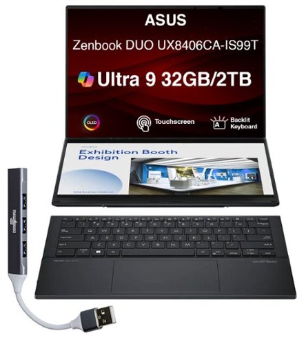 ASUS Zenbook DUO 2 in 1 Laptop 14.0 WUXGA Display (Intel Ultra 9