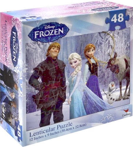  Cardinal - Disney Frozen 48-Piece Lenticular Puzzle - Blue