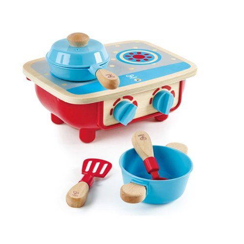 Hape Toddler Wooden Kitchen Playset w/ 6 Pieces