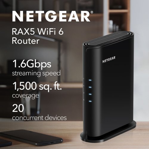 NETGEAR Nighthawk AX1600 Dual-Band Wi-Fi 6 Router - Black WORLDWIDE DELIVERY