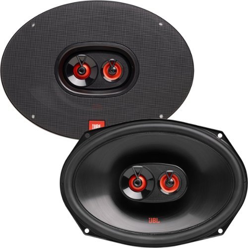 JBL - CLUB-9632AM 6” x 9” Three-way car audio speaker - Black/Gray-Front_Standard 