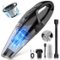 Teendow - Cordless Handheld Vacuum Cleaner, 6000Pa Powerful Suction, Rechargeable Car Vacuum for Car, Home & Office - Black-Front_Standard