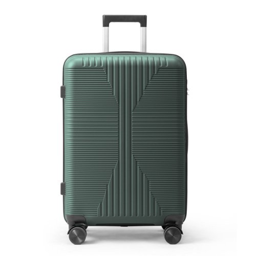 Winado - 24" Hardshell Carry On Luggage with Spinner Wheels Lightweight PP Hardside Small Suitcase with Built-in Lock - Green-Front_Standard 