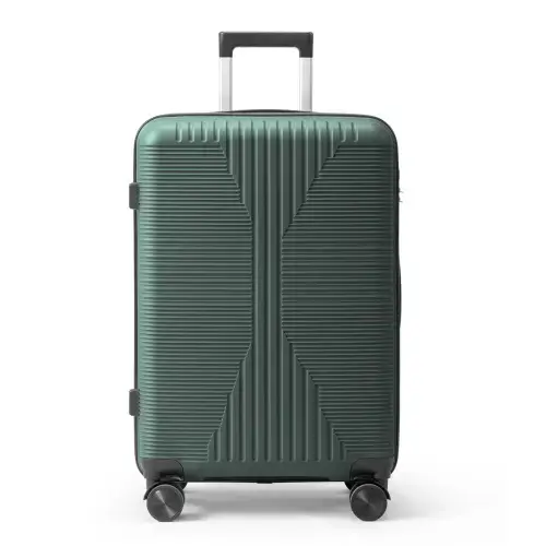 Front. Winado - 24" Hardshell Carry On Luggage with Spinner Wheels Lightweight PP Hardside Small Suitcase with Built-in Lock - Green.