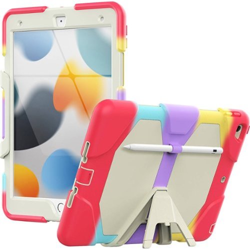 SaharaCase SpLaSh Series Case for Apple iPad 10.2 (7th, 8th and 9th Gen 2021) - Red GLOBAL SHIPPING