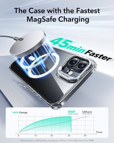 ESR Gear Classic Hybrid Case with Stash Stand for iPhone 16 Plus - Clear WORLDWIDE DELIVERY