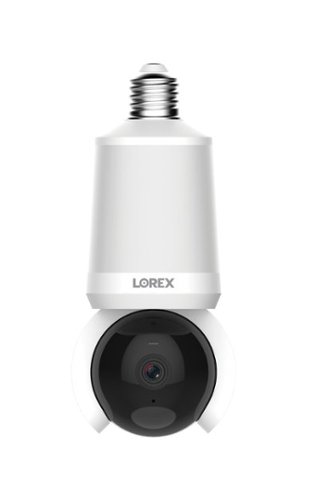 Lorex 2K Wi Fi Smart Lightbulb Pan Tilt Camera White SL301A-46W