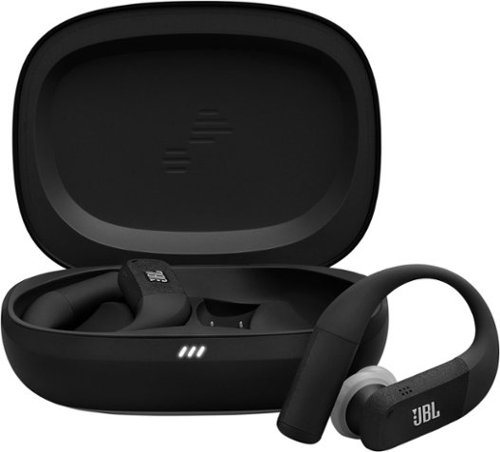 JBL - Endurance Peak 4 - TRUE Wireless Bluetooth Noise Cancelling Sport In-Ear Earbuds - 2025 - Black / Grey-Front_Standard 