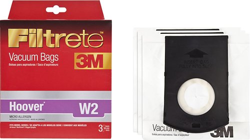  3M - Filtrete Hoover W2 MicroAllergen Vacuum Bag (3-Pack) - White