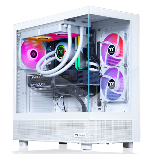 Thermaltake - LCGS View 7870S-270 Gaming Desktop AMD Ryzen 7 7800X3D, 32GB Memory, NVIDIA GeForce RTX 5070, 1TB SSD NVMe M.2 - Snow