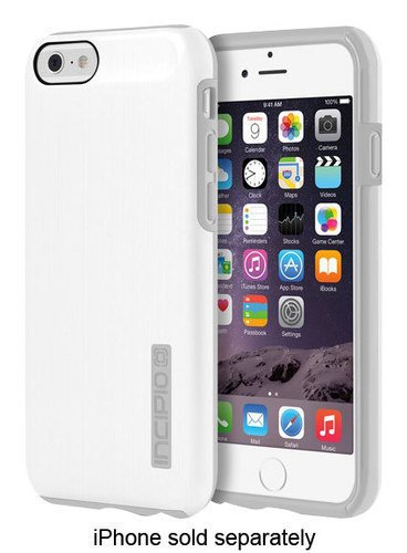  Incipio - DualPro SHINE Case for Apple® iPhone® 6 and 6s - White/Gray