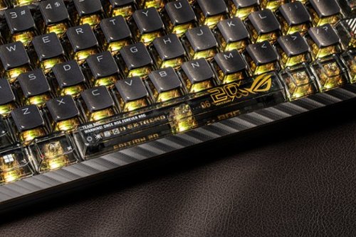 ASUS ROG Azoth Extreme 75% Wireless Mechanical Gaming Keyboard with ROG NX V2 Snow Linear Switches and Color OLED Touchscreen - 20th Edition BUY ONLINE