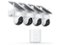 AOSU - C9C-4H SolarCam 2K Outdoor PTZ 4-Cam Kit - 170° Wide-Angle, AI, Night Vision, 2-Way Audio, 128GB Storage - White-Front_Standard