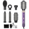 Teendow - 1500W 7-in-1 Hair Dryer Brush and Hair Styler Set, Hot Air Styling Tool, Blow Dryer Brush with Negative Ions - Purple-Front_Standard