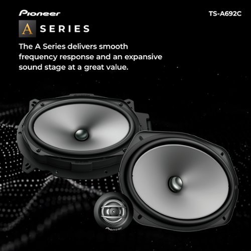 Pioneer 6 x 9 Component Speakers (Pair) - Black SHOP ONLINE