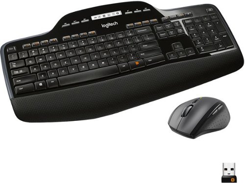 Logitech - MK710 Full-size Wireless Keyboard and Mouse Bundle for Windows with 3-Year Battery Life - Black