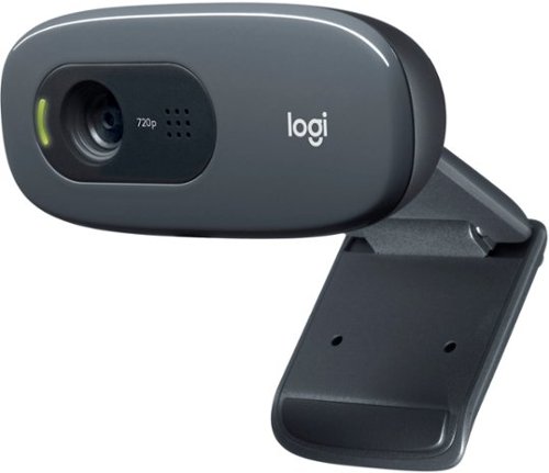 Logitech - C270 1280 x 720 Webcam with Noise-Reducing Mics - Black