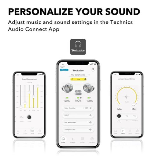 Technics Reference Class AZ100 True Wireless Noise Cancelling In-Ear Headphones - Silver BUY IN MIDDLE EAST