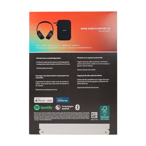 Bose QuietComfort SC Wireless Headphones w/ Soft Case + Software +