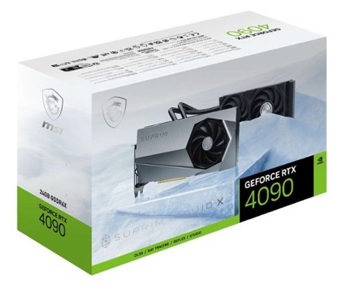 MSI NVIDIA GeForce RTX 4090 SUPRIM LIQUID X 24G 24GB DDR6X PCI Express 4.0 Graphics Card - Silver WORLDWIDE DELIVERY