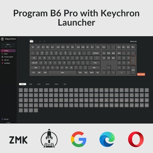 Keychron B6 Pro 100% Custom Wireless Keyboard with Progrmmable ZMK Support - Space grey HOW TO BUY