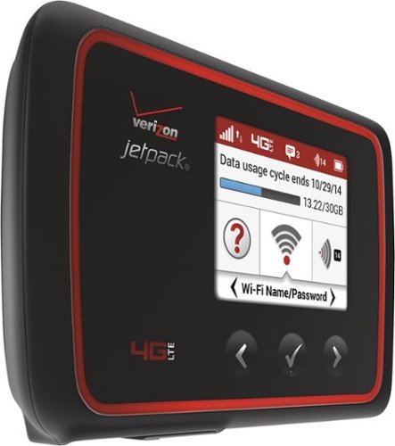  Verizon - Jetpack 4G LTE Mobile Hotspot - Black/Red
