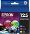 Epson - 125 Multi-Pack Standard Capacity - Color (Cyan, Magenta, Yellow) Ink Cartridge - Cyan/Magenta/Yellow-Front_Standard