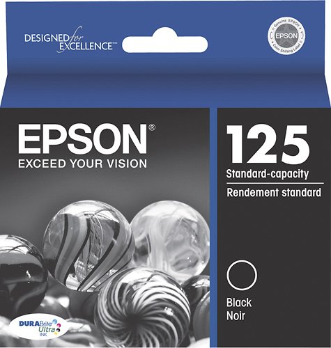  Epson - 125 Standard Capacity Ink Cartridge - Black