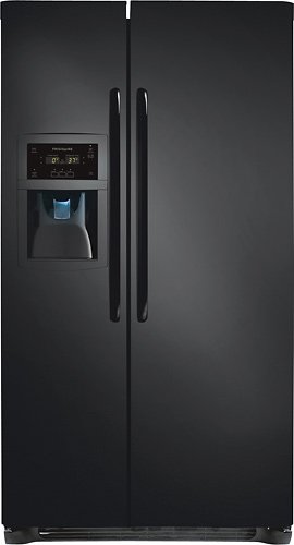  Frigidaire - 22.6 Cu. Ft. Counter-Depth Side-by-Side Refrigerator - Ebony black