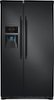 Frigidaire - 22.6 Cu. Ft. Counter-Depth Side-by-Side Refrigerator - Ebony black-Front_Standard 