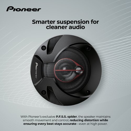 Pioneer 4 - 3-way, 210 W Max Power, Coaxial Speakers (pair) - Black GLOBAL SHIPPING