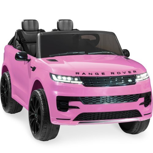 Best Choice Products - Kids 24V 2-Seater Licensed Range Rover Ride-On Car w/ Parent Control 132lb Weight Capacity - Pink-Front_Standard 