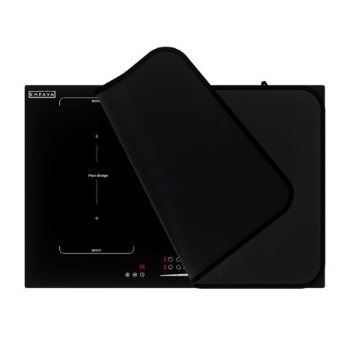 Empava - 30-in x 20-in Glass Top Cooktop Protector Mat - Electric Range Heat-Resistant Cover - Black-Front_Standard 