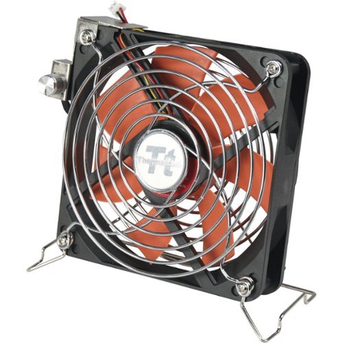  Thermaltake - 120mm External Cooling Fan with Retractable USB Cable - Orange